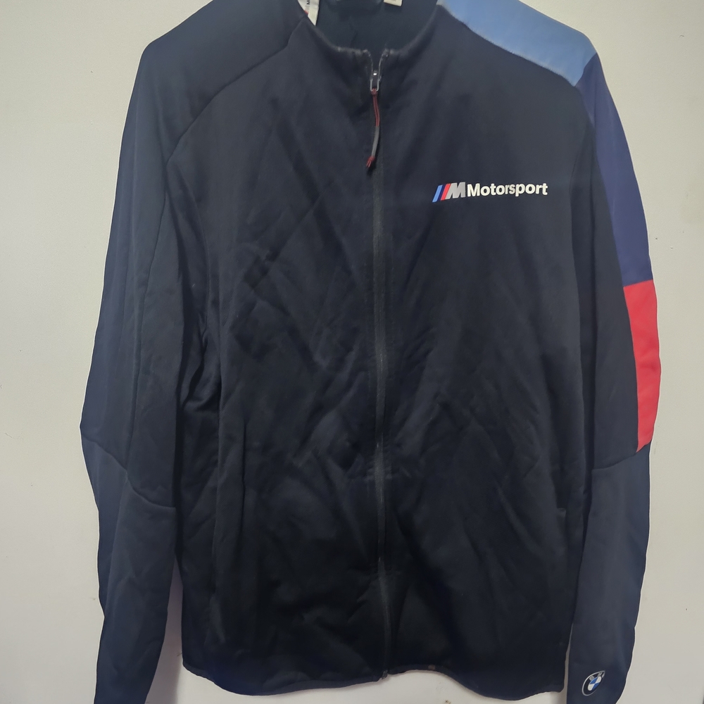 Puma Motorsport Men's Black and Red Performance Jacket